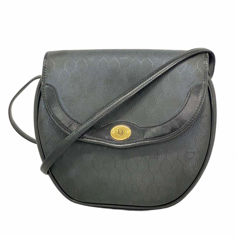 Christian Dior Honeycomb Shoulder Bag, Black, Women's